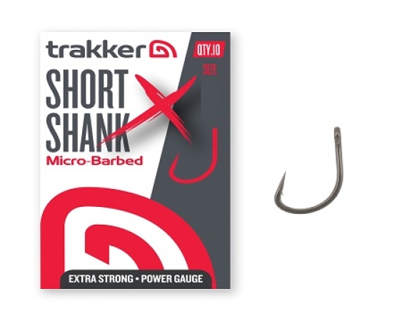 Trakker short Shank XS Hooks Size 4 (Barbed)