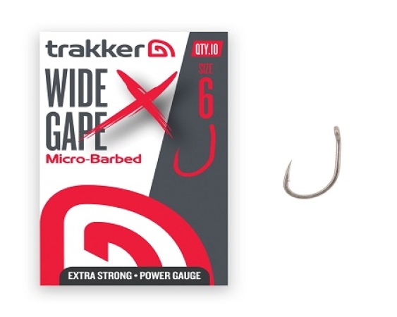 Trakker Wide Gape XS Hooks Size 6 (Barbed) 