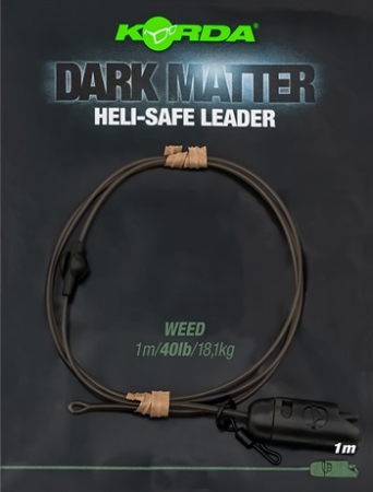 Korda Dark Matter Leader Heli Safe 1m 40lb weed