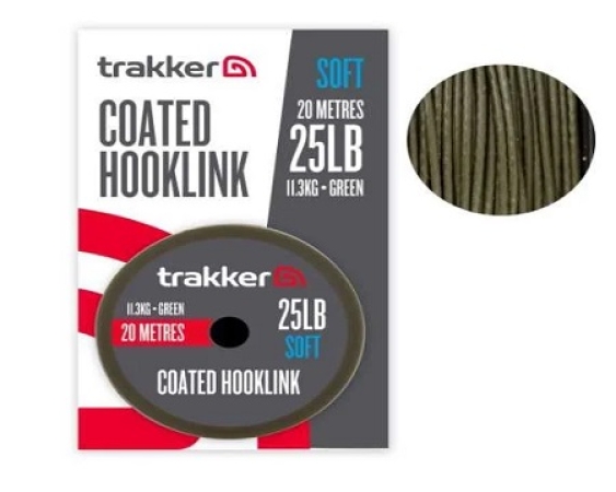 Trakker Soft Coated Hooklink (25lb)(11.3kg)(20m) 