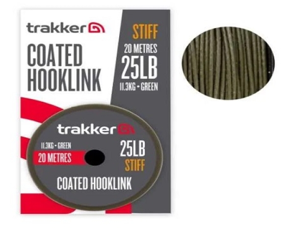 Trakker Stiff Coated Hooklink (25lb)(11.3kg)(20m) 