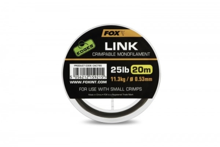 Fox Edges Monofilament Link 25lbs Crimpable 20m (0,53mm)